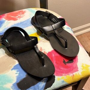 Black Diesel thong sandals